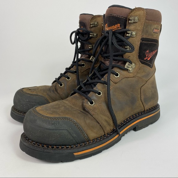 Danner boots 8" Brown Composite Toe - Picture 2 of 14